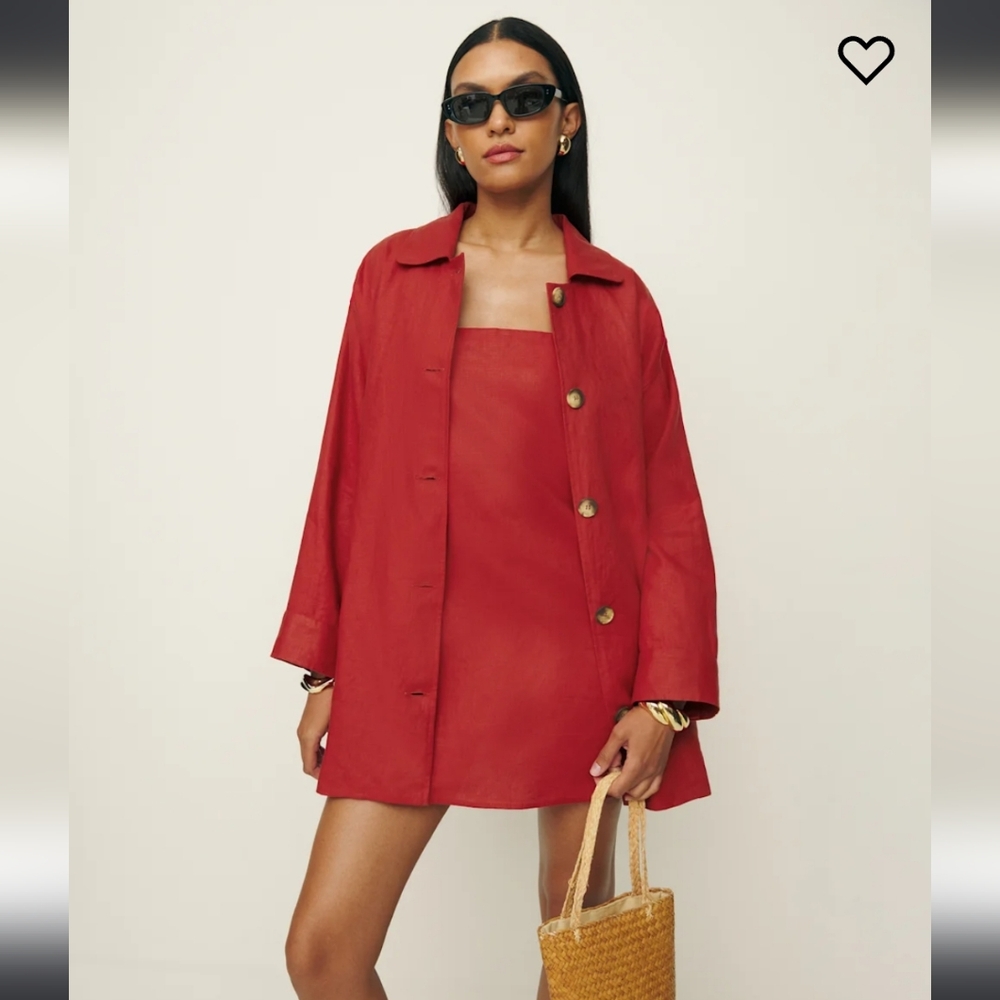 Reformation Irene Linen Jacket